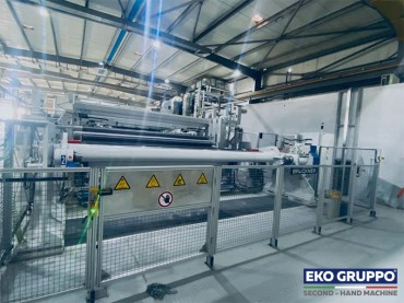 Used mono oriented PETG/PVC Brückner Shrink Film Machine - Eko Gruppo second-hand machine