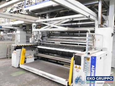 3 layer Hosokawa Alpine Blown Film Extruder - Eko Gruppo second-hand machine