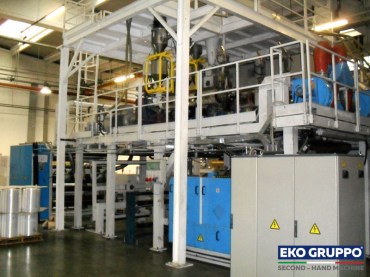 Adtech Provera 3 layers HWR 1000/3 Stretch Film Line - Eko Gruppo second-hand machines 