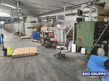 MONTEX 8F-V flat Stenter 2200 mm finishing used machine Monforts - Eko Gruppo second-hand machine