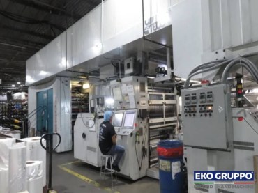2011 Gearless 1300 mm Uteco Onyx 876 GL Flexo Printing Line - Used Plants Eko Gruppo